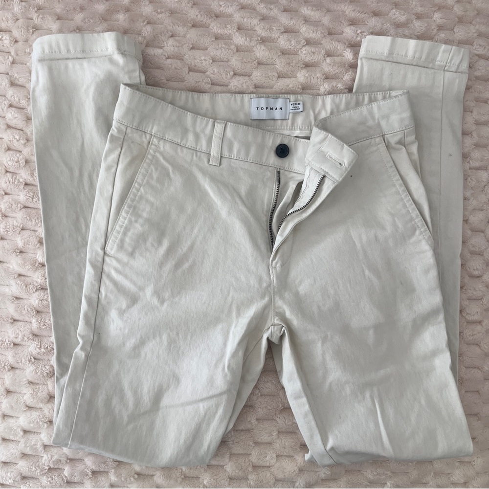Topman Men’s White Skinny Jeans 28x30